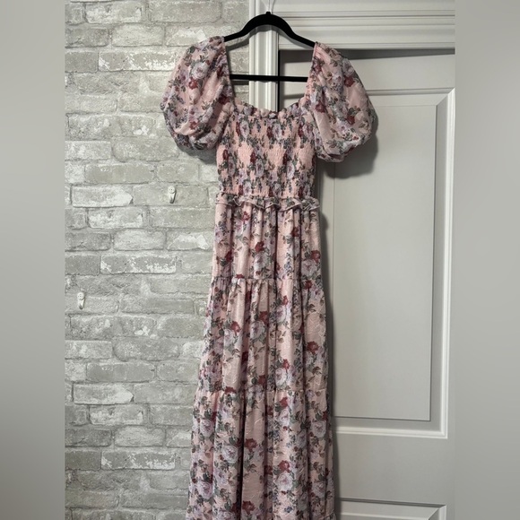 NWT Carmella Floral Smocked Waist Maxi Dress XS long dress - flowy - Picture 9 of 10